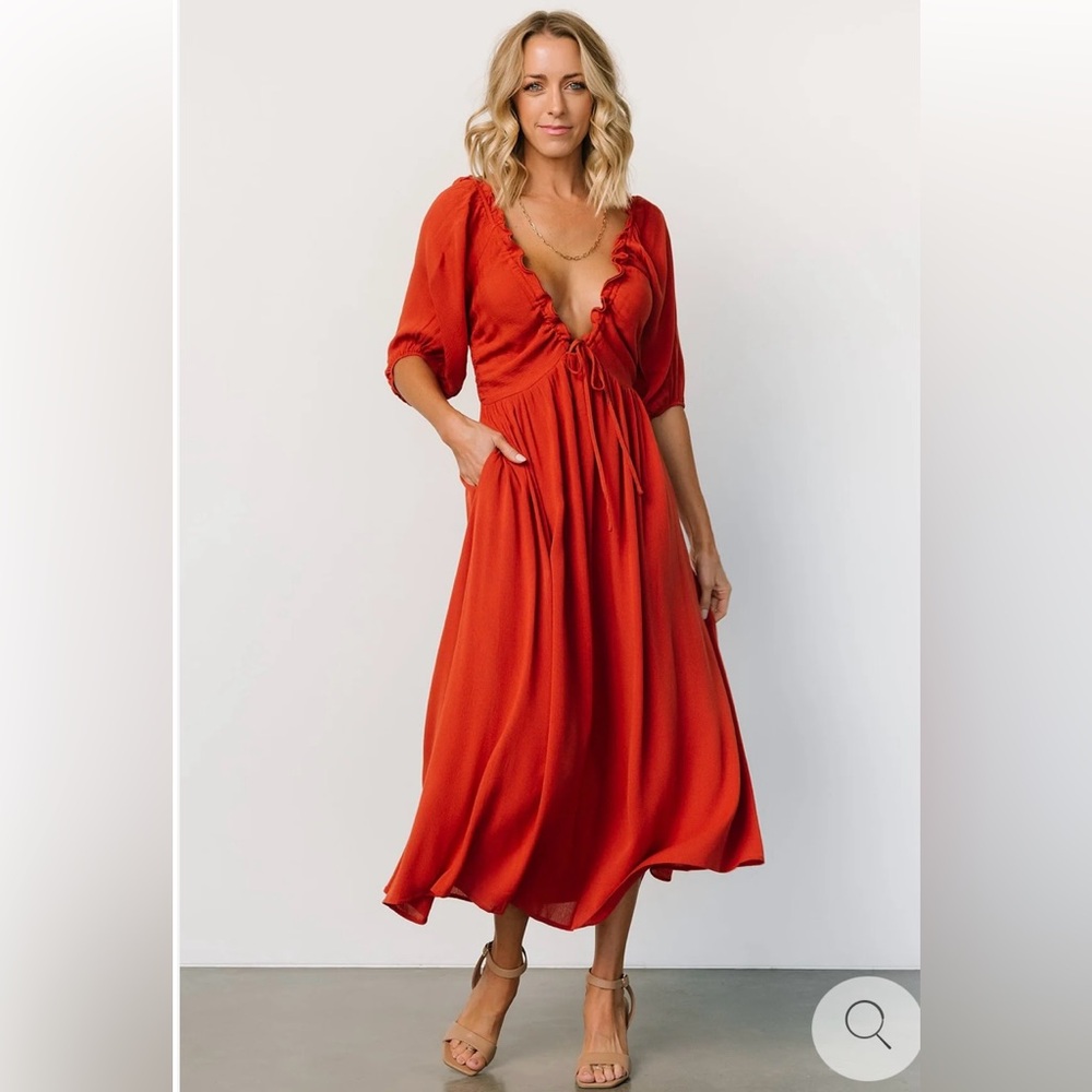 Red Midi Dress
